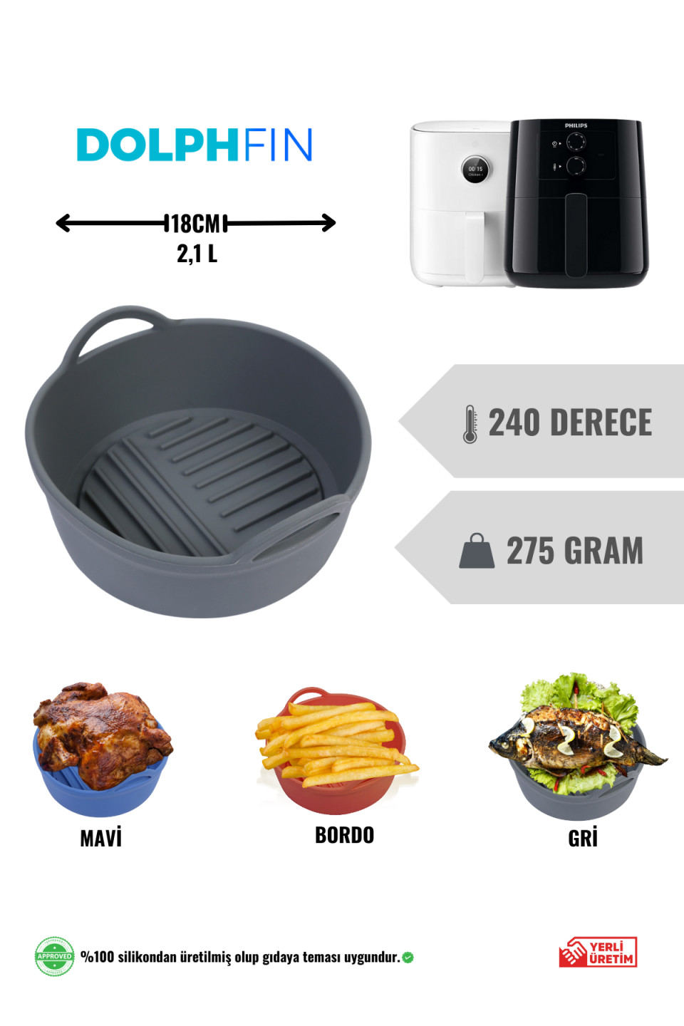 Airfryer Silikon Pot- Airfryer Silicon Cooking Pot